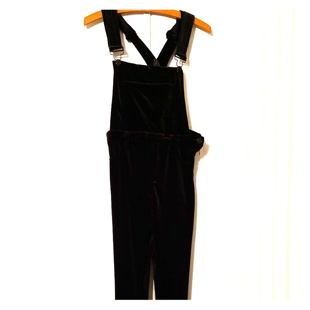 Velvet overalls